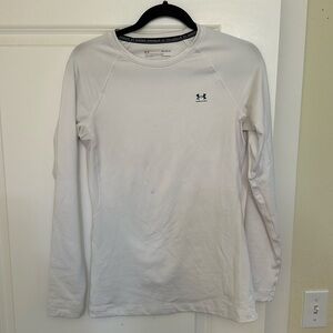 Under Armour White ColdGear Long Sleeve Compression Tee